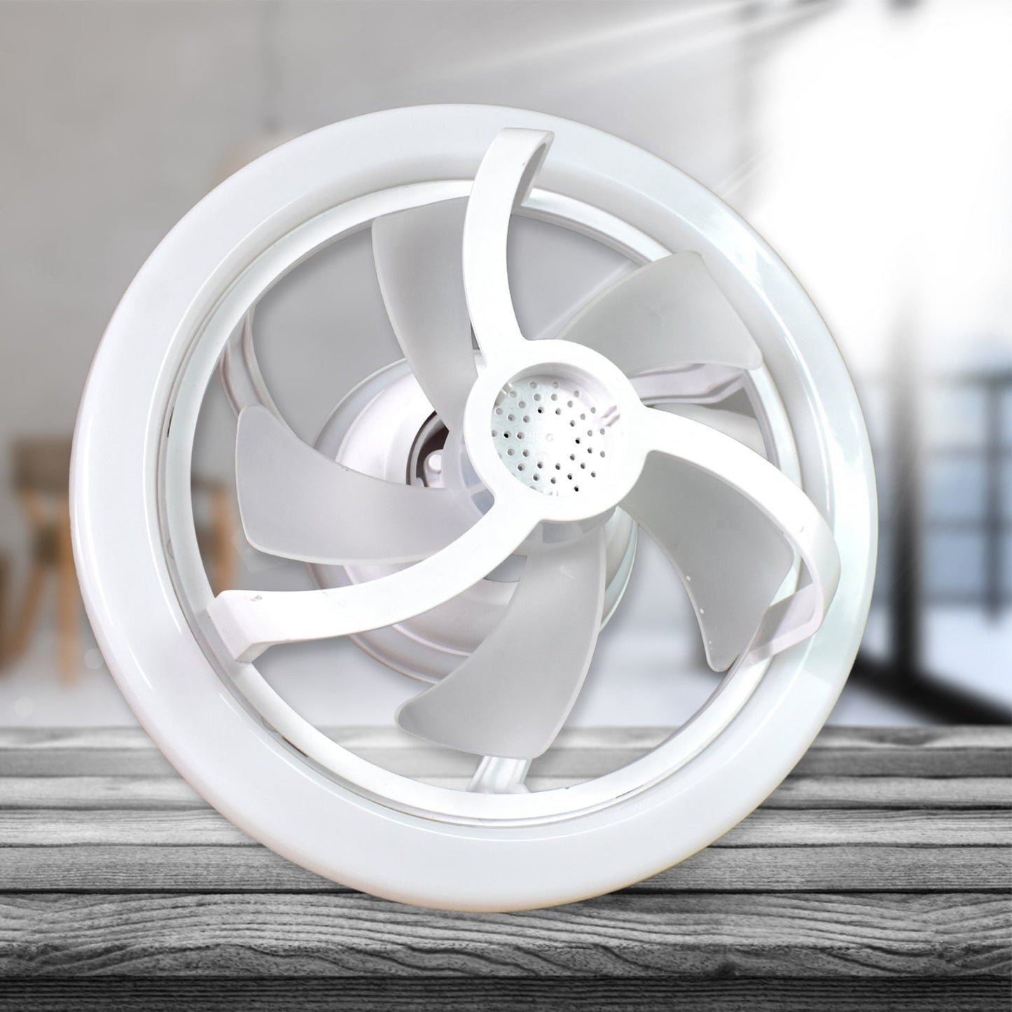360° Rotation Ceiling Fan Light Smart Fan with Remote Control (1 Pc) Your Brand
