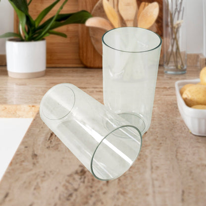 Apex Clear Plastic Tumbler / Glass Set – 6-Piece Unbreakable Your Brand