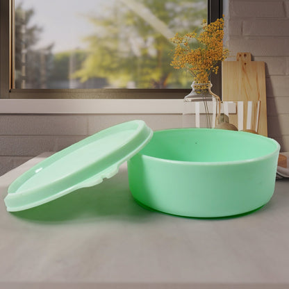 Ganesh 4In1 Tiffin Box-Lunch Box | 3 Stainless Steel Containers 300 Ml Approx & Plastic Salad Container 200 Ml Approx| Plastic lid Box | Round Zip Bag | Leak Proof | Microwave Safe for Office, College and School for Men, Women  Your Brand