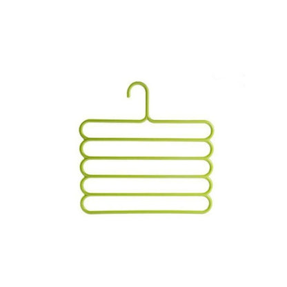 5 in 1 Multipurpose Plastic Hanger, Assorted (5-Layer) Your Brand
