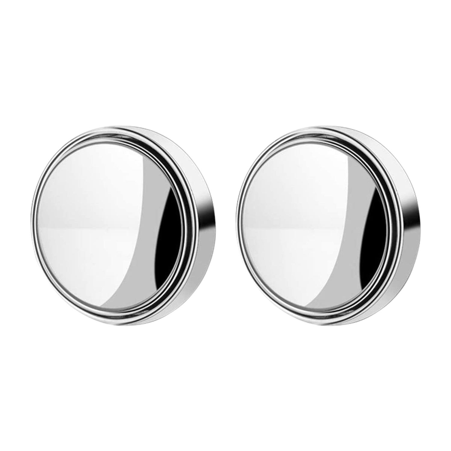 360DEGREE BLIND SPOT ROUND WIDE ANGLE ADJUSTABLE CONVEX REAR VIEW MIRROR - PACK OF 2 Your Brand
