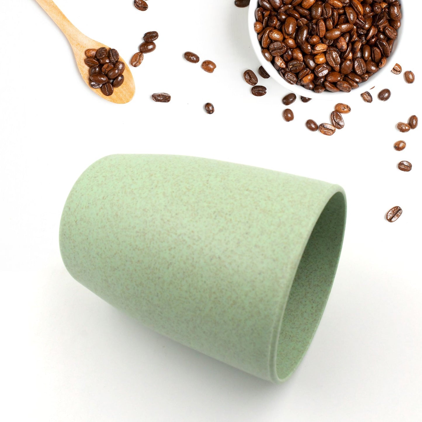 Reusable Cups/Mugs/ Glass/ Tumbler Set Eco Friendly Cups for Drinking Tea Coffee, Dishwasher Safe, Non-slip Bathroom Cup Tooth Cups For Home Office (1 Pc) Your Brand