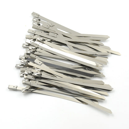 Stainless Steel Cable Ties for Solar & Home Use (100 Pc, 4.6x100mm) Your Brand