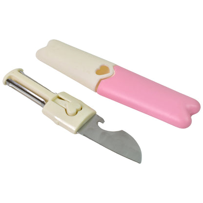 2 in 1 Knife, Multifunctional peeler fruit knife (1 Pc / Loose) Your Brand