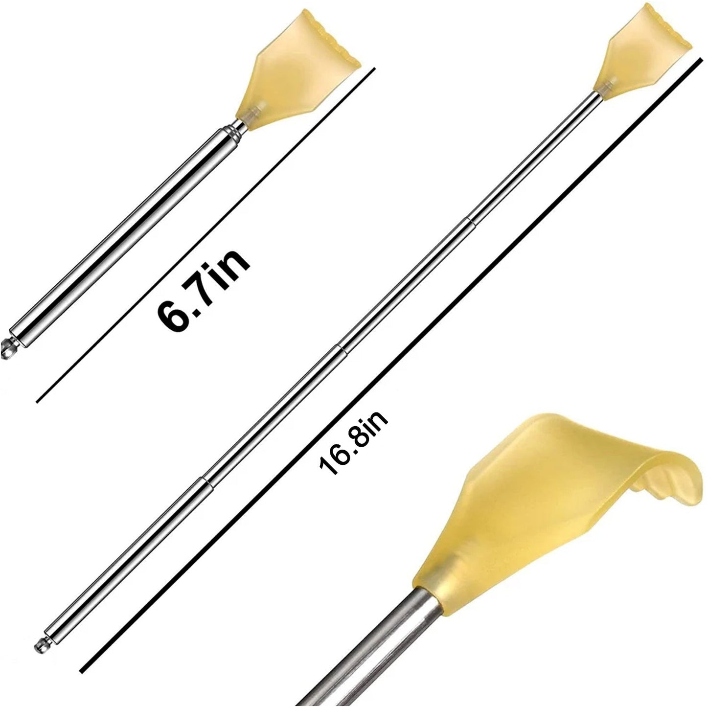 Telescopic Back Scratcher with Plastic Claw (1 Pc) Your Brand