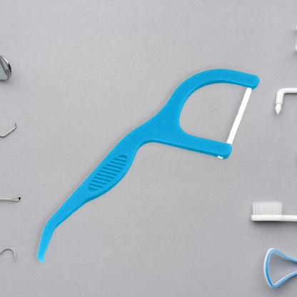 2 In 1 Tooth Picks Flosses, Portable Toothpicks, Resealable Oral Care Dental Flosser, Easy Storage Dental Pick for Fresh Breath and Healthy (30 Pcs Set) (Mix Color) Your Brand