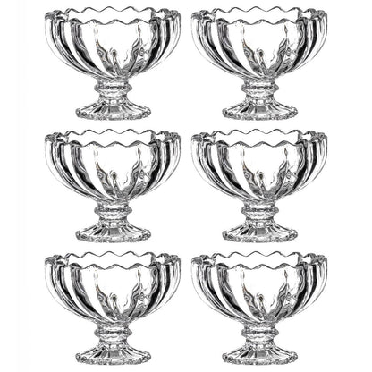Glass Ice Cream Bowls Glass Dessert Cups for Sundae (6 pcs / 120ml) Your Brand