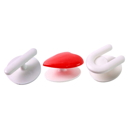 Adhesive Wall Hook Set  For KItchen, Bathroom & Home (3pc) Your Brand