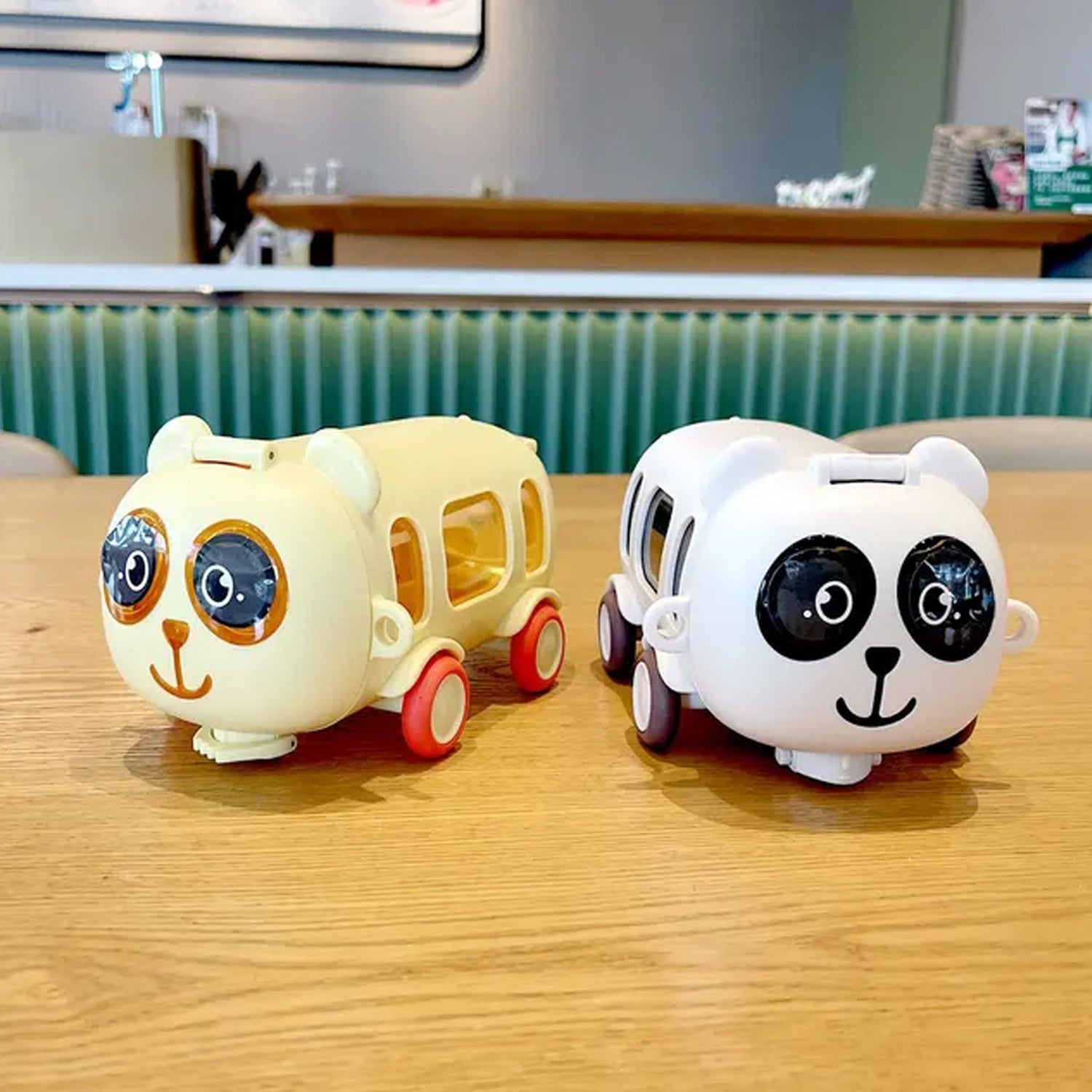 Bus Shape Water Bottle for Kids with Strap (500 ML Approx / Mix Color / 1 Pc) Your Brand