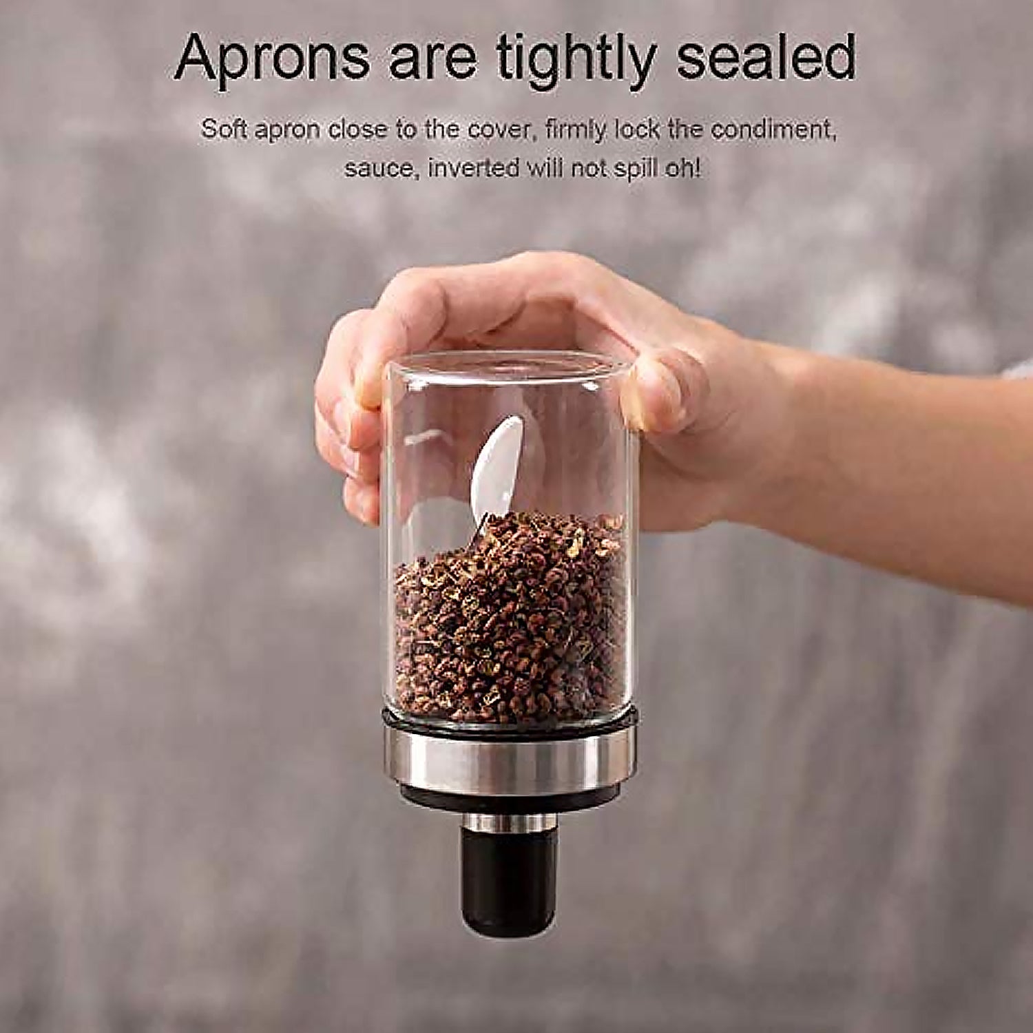 Transparent Glass Oil Dispenser 500 ML Bottle Set of 2, Spice Jar 250 ML Set of 3, Oil Bottle for Kitchen, Oil & Vinegar Storage Glass Bottle, Glass Container for Spice, Masala (5 Pcs Set) Your Brand