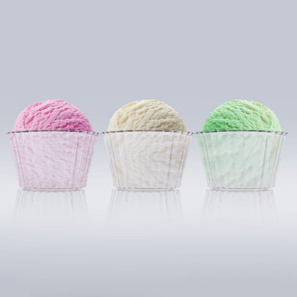 Premium Transparent Plastic Dessert Bowl Set – 6 Pieces Your Brand