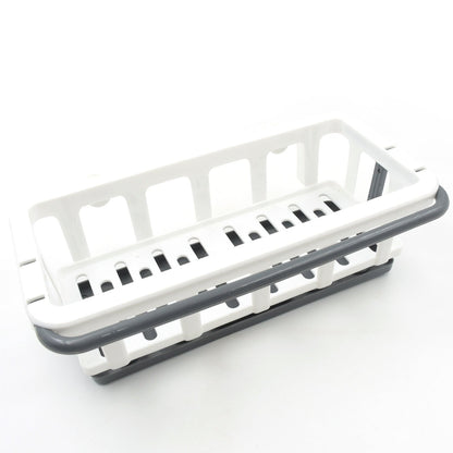 Multipurpose Platic Hanging Drain Rack Retractable Sponge Storage Hanging Rack With Adhesive Hook for Kitchen and Bathroom Dishcloth Holders Basket Drying Tray Organizer Your Brand