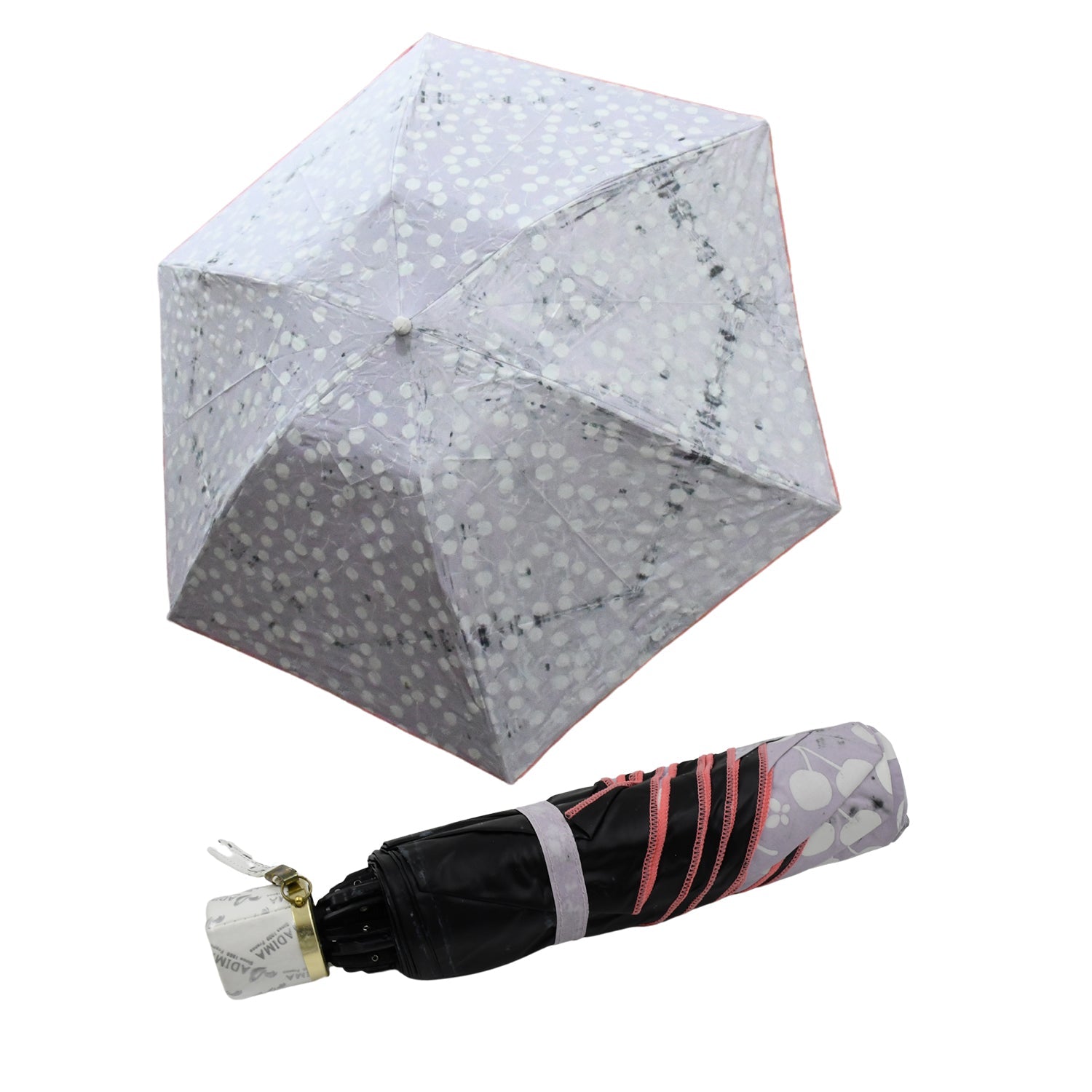 2 Fold Sun Protective Solid Foldable Outdoor Umbrella, Portable Sun, UV Protection Lightweight Rain Umbrella With Umbrella Case For Girls, Women, Men, Boys Your Brand