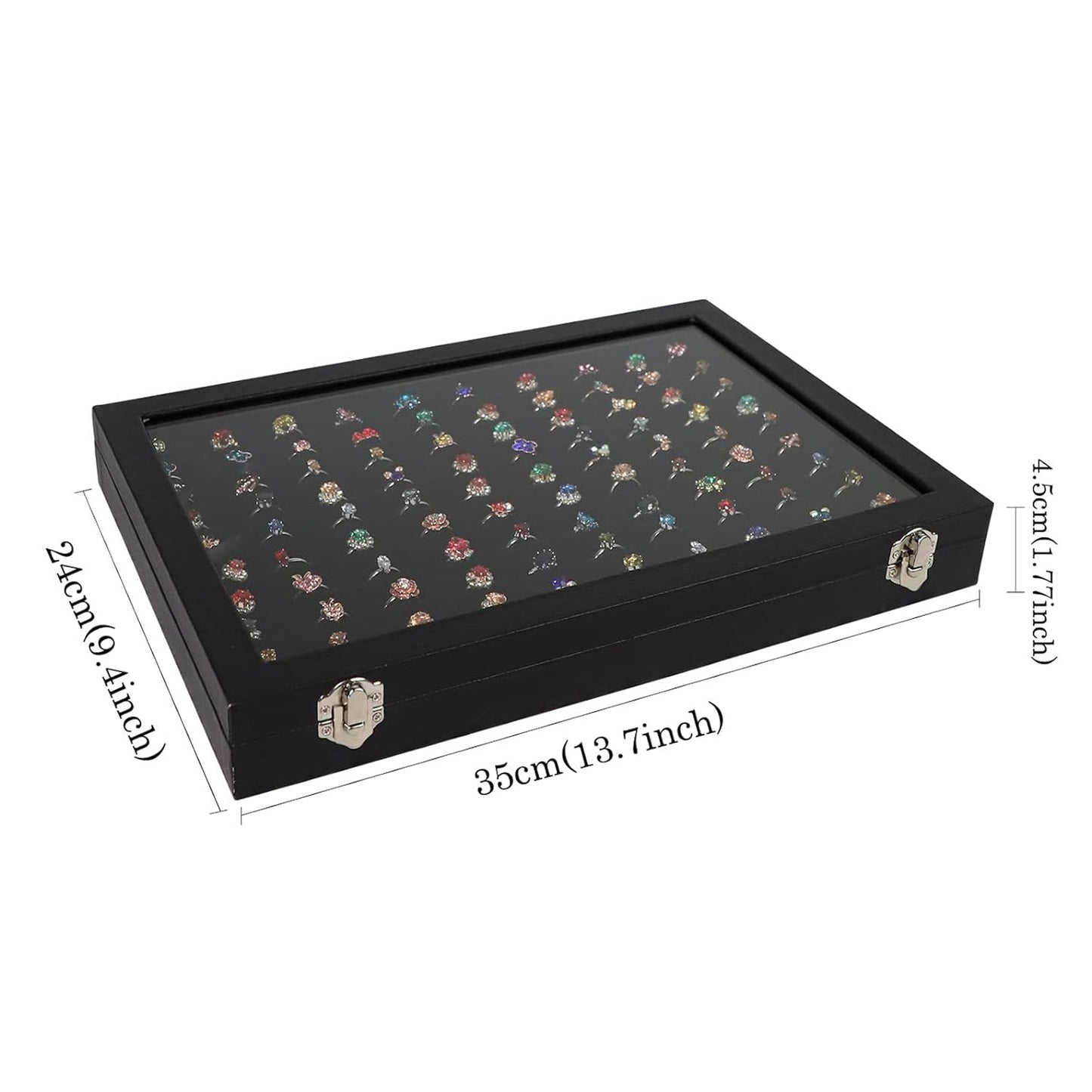 Ring Holder Organizer Box, Jewelry Ring Display Case (35x24 CM) Your Brand