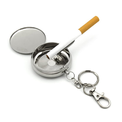 Mini Pocket SS Ashtray with keyring (1pc) Your Brand