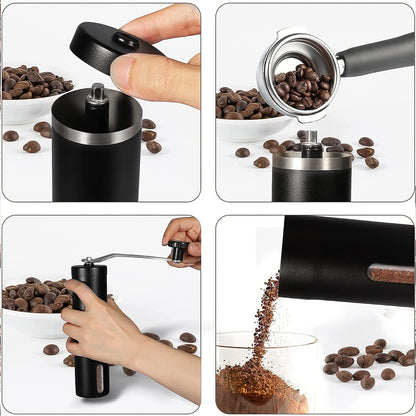 Portable Stainless Steel Manual Coffee Grinder (1 Pc) Your Brand