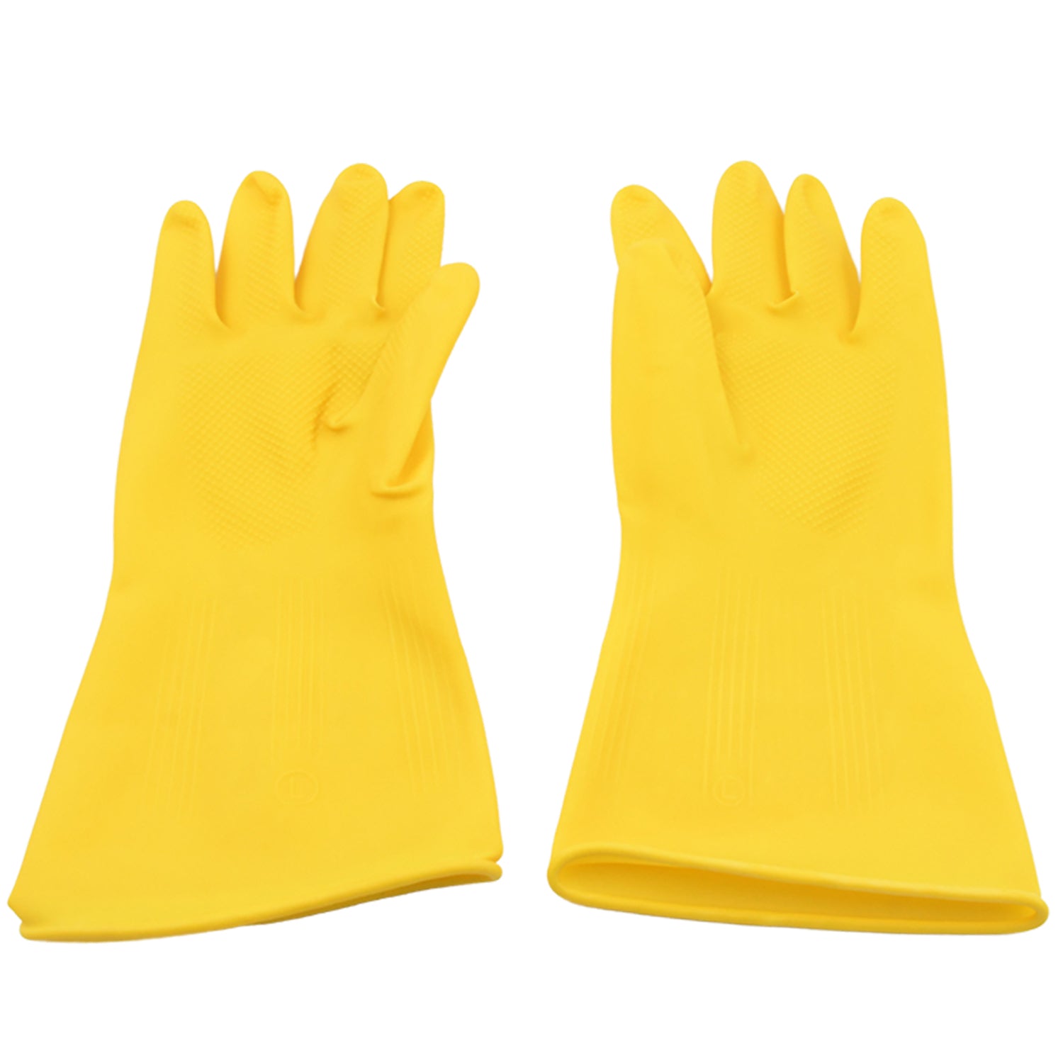 Multipurpose Rubber Cleaning Gloves: Reusable, Wet & Dry Use (1 Pair) Your Brand
