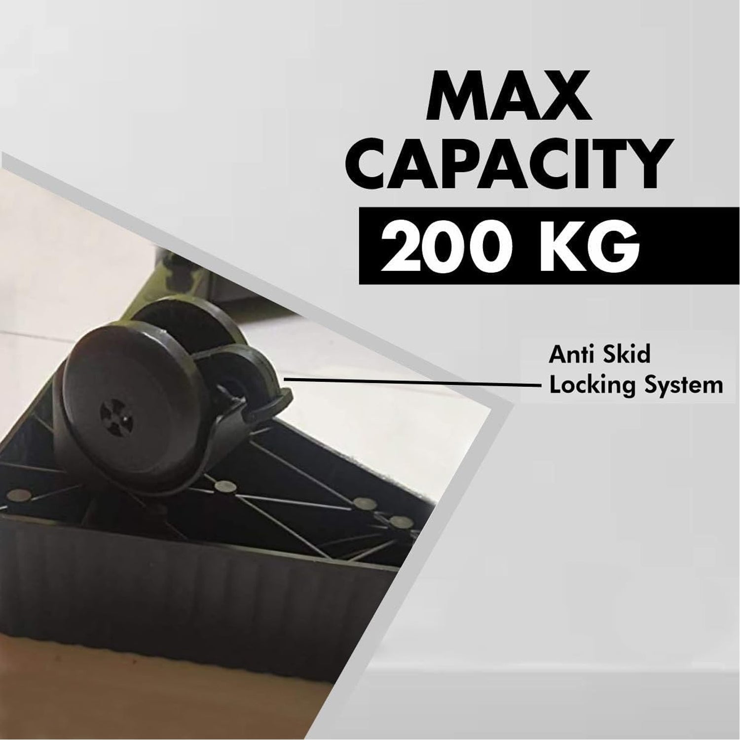 Adjustable Heavy-Duty Fridge and Washing Machine Stand Base Trolley 50x50 cm Your Brand