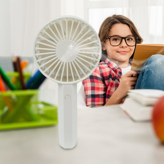 Mini Portable Rechargeable Fan – Lightweight & Easy to Carry (1 Pc | Battery Not Included) Your Brand
