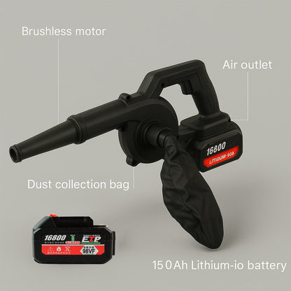Multi-Purpose Home and Garden Air Blower Kit with Collection Bag for Easy Cleaning Your Brand
