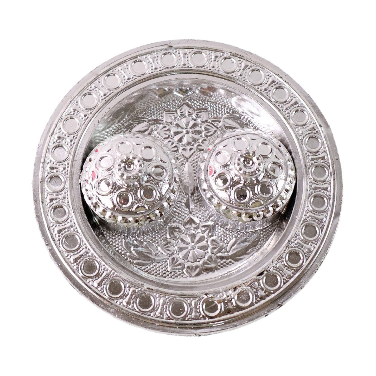 Round Shape Special Puja Thali, Kumkum Thali Holder (1 Pc / Small) Your Brand