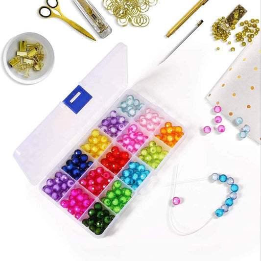 15-Grid Clear Plastic Jewelry Organizer Box with Dividers (1 Pc) Your Brand