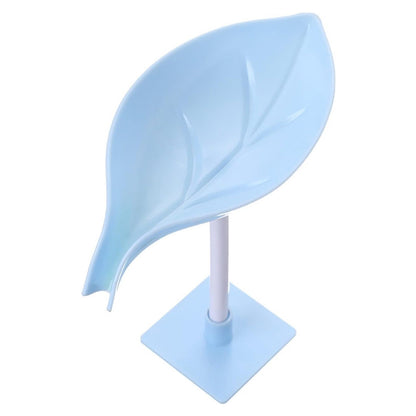 Soap Holder Leaf-Shape Self Draining Soap Dish Holder, With Suction Cup Soap Dish Suitable for Shower, Bathroom, Kitchen Sink Your Brand