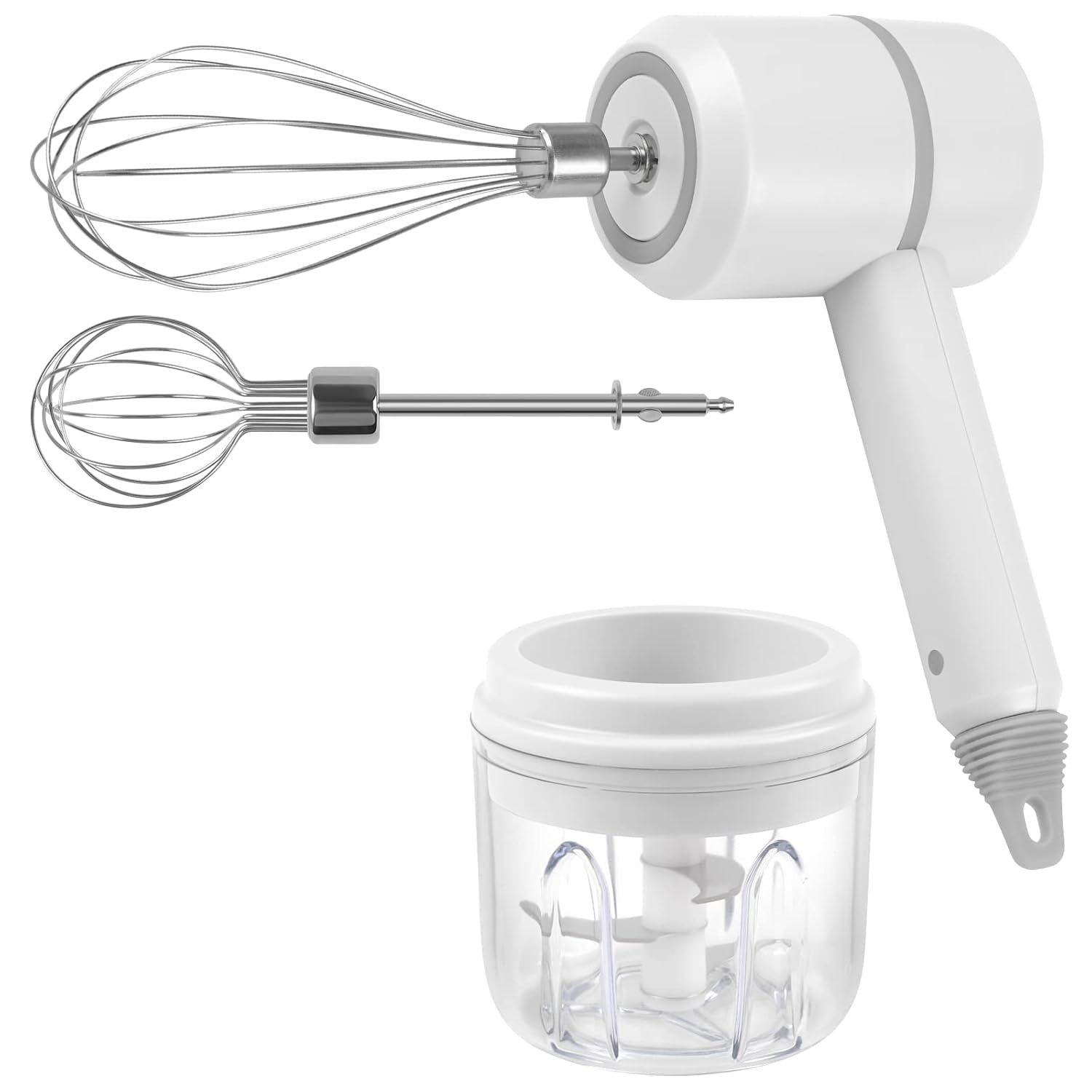 Hand Mixer Food Chopper Cordless 3 in 1 Electric Hand Mixer (1 Set) Your Brand