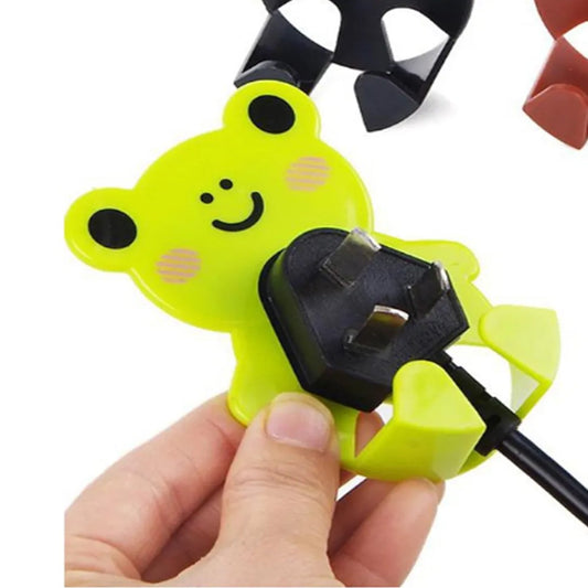 Plastic Adhesive Cable & Socket Holder – 2-Piece Set for Office, Home & Restaurant Your Brand