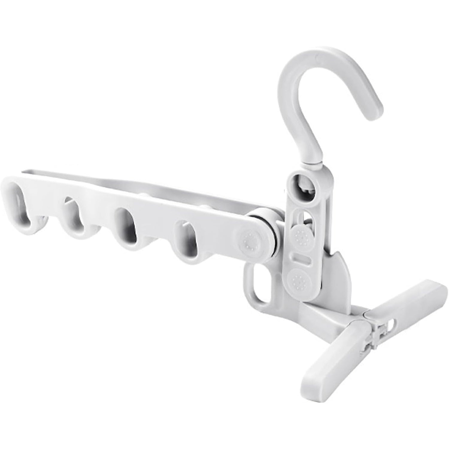 5-Hole Foldable Clothes Hanger – Robust, Space-Saving Travel Rack Your Brand