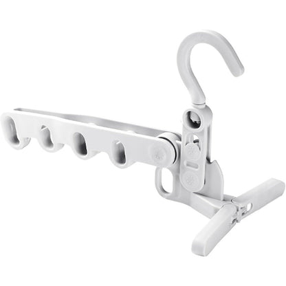 5-Hole Foldable Clothes Hanger – Robust, Space-Saving Travel Rack Your Brand
