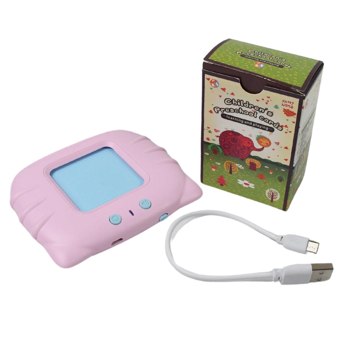 Preschool Learning Toys Flash Cards for Small Kids Educational Toys English Words Learning Machine for Kids with 224 Words, Birthday Gift for Kids Intelligent Electric Kids Language Card (1 Set) Your Brand