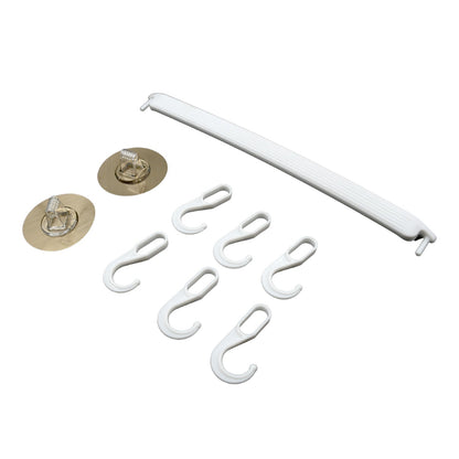 1pc bath towel hanger wall mount towel hanger wall towel shelf towel hanging rack kitchen towel holder towel hanging hook Your Brand