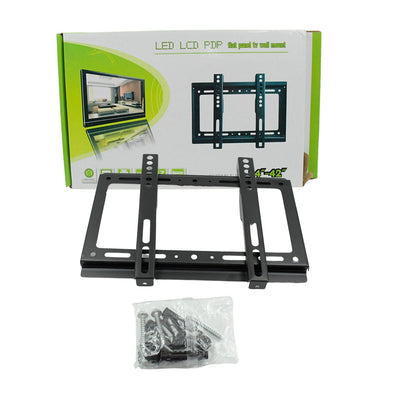 TV Wall Bracket Mount Slim Monitor Stand for 14 x 42, LCD LED 3D plasma Flat TVs Full Motion Heavy-Duty Wall Bracket, Sturdy and Strong Flat Screen Design TV Wall Mount (29cmx19cm) Your Brand