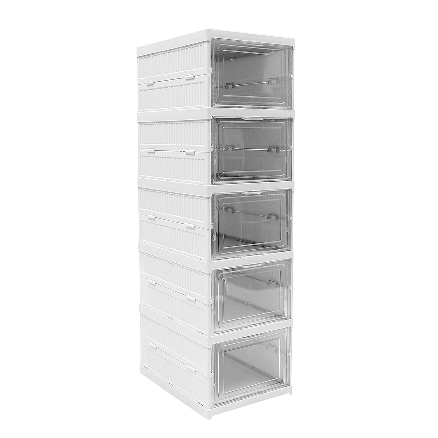 5-Layer Stackable Utility Cart – Foldable Storage Organizer for Clothes & Home (1 Pc) Your Brand