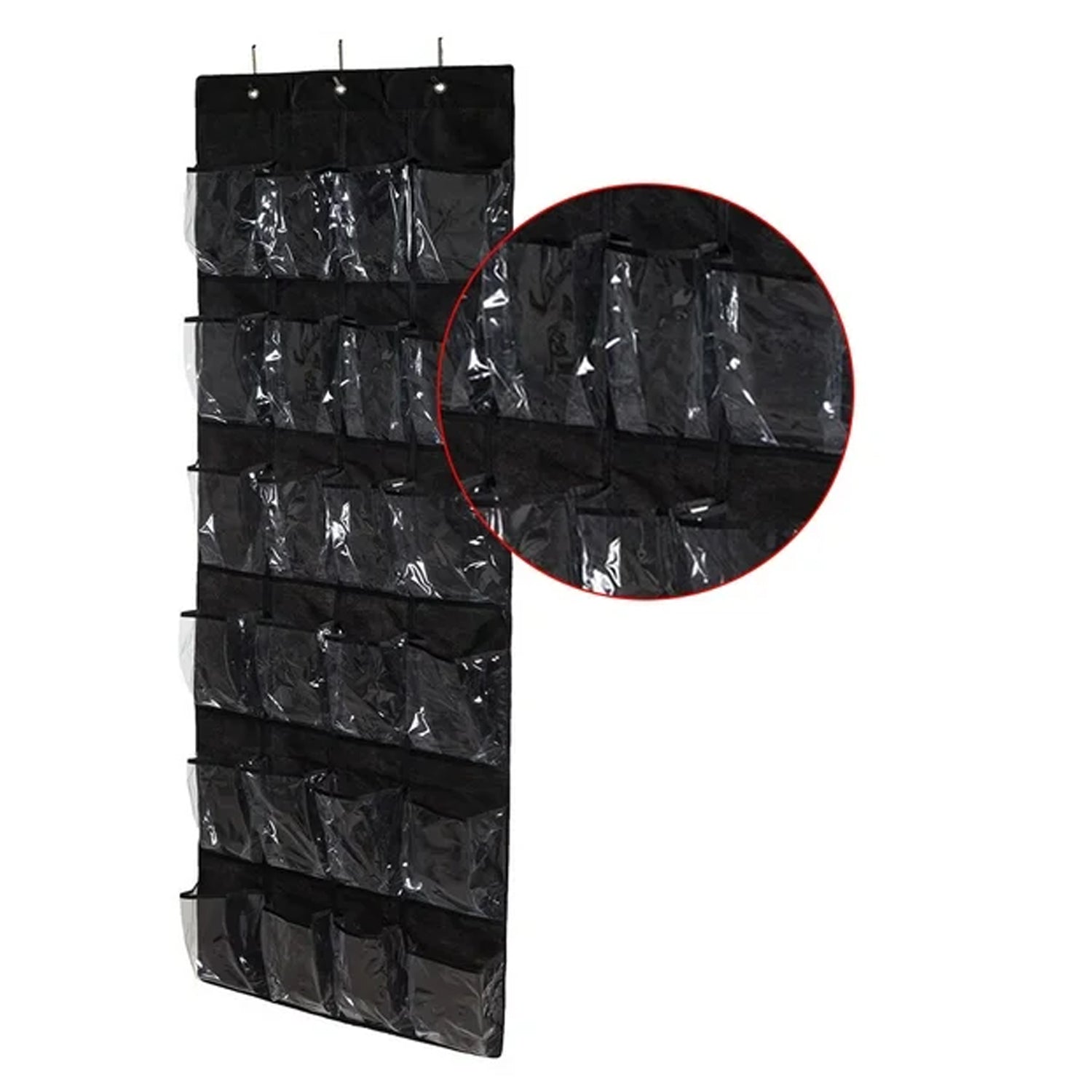 24 Grid Over the Door Shoe Organizer Rack Hanging Storage Space Saver (1 Pc) Your Brand