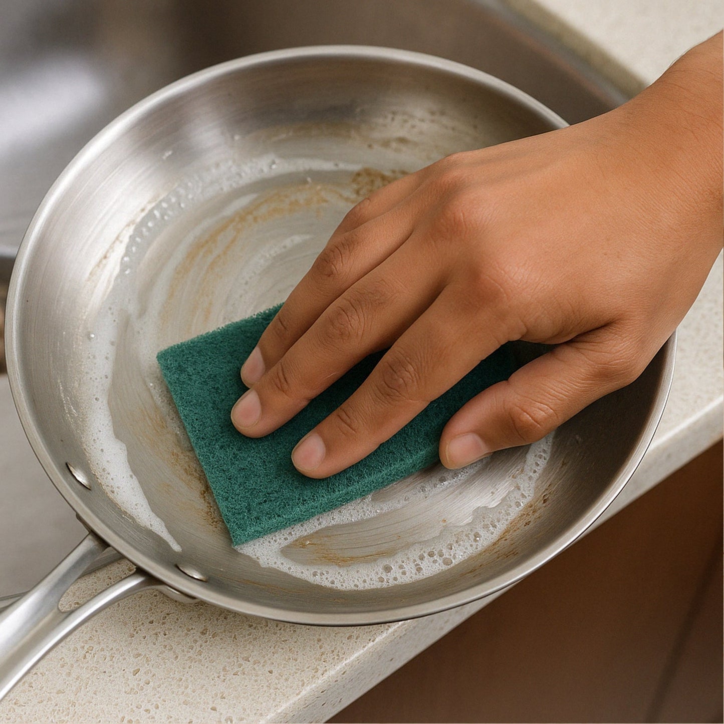 Pro Clean Heavy-Duty Kitchen Scrubber Pad – 4x6 inch (1 Pc) Your Brand
