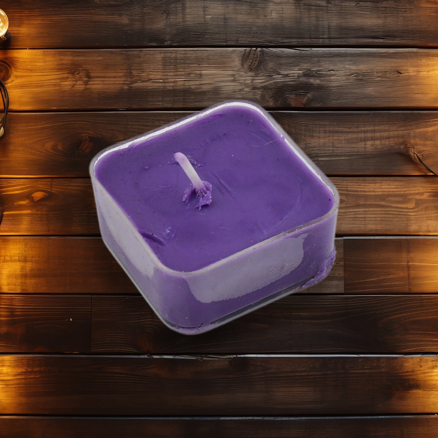 Smokeless Scented Acrylic Lavender Tealight Candles | Scented Acrylic Tealight Candle Set of 1 for Home Decoration and Celebrations | Long Burning Time Candle, Diwali (1 Pc / Mix Color) Your Brand