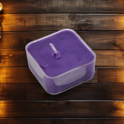 Smokeless Scented Acrylic Lavender Tealight Candles | Scented Acrylic Tealight Candle Set of 1 for Home Decoration and Celebrations | Long Burning Time Candle, Diwali (1 Pc / Mix Color) Your Brand