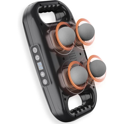 Handheld Full Body Massager 4-Head Massage Gun (1 Pc / Mix Color) Your Brand