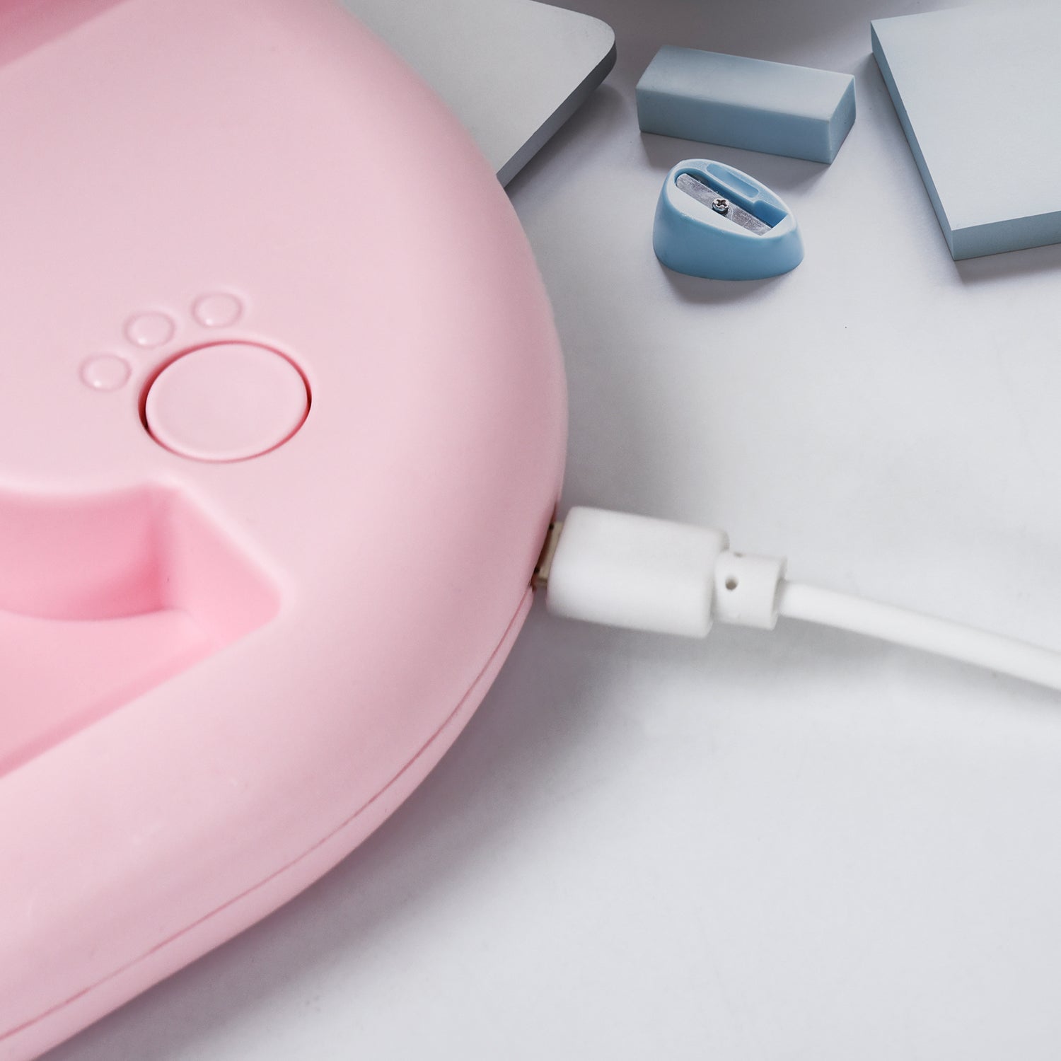 USB Rechargeable Portable Fan With LED Light Heavy Duty & Foldable Fan With Charging Port Home, Outdoor, Temple Your Brand