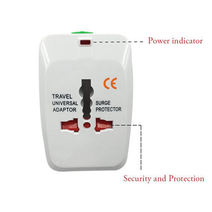 All-in-One Universal Worldwide Travelling AC Adaptor Plug (AU / UK / US / EU) International Power Charger Electric USB Power Plug Socket Adapter Converter (1 Pc) Your Brand