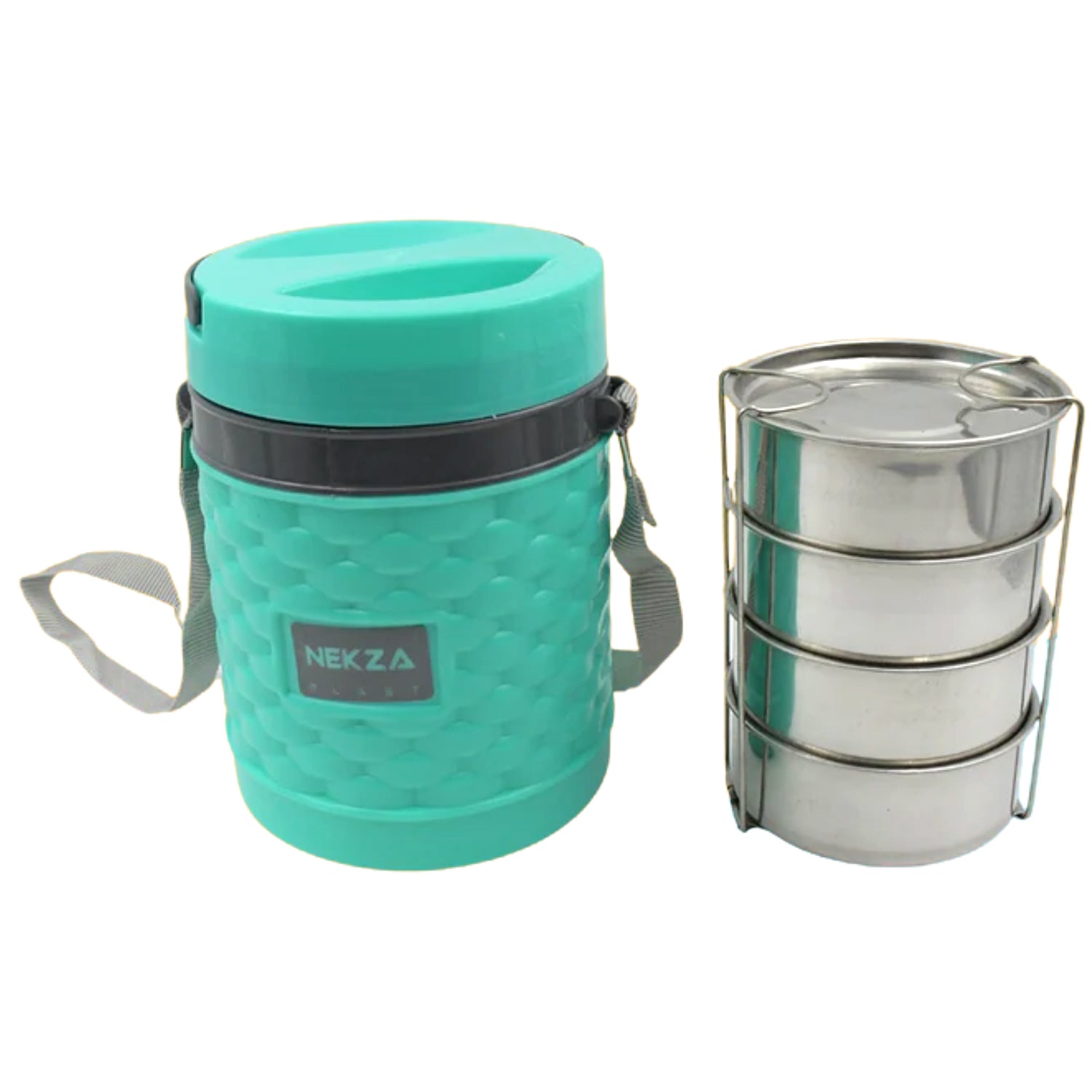 Double Wall Insulated Tiffin with Handle (1 Pc): Stackable, Hot Food Container Your Brand