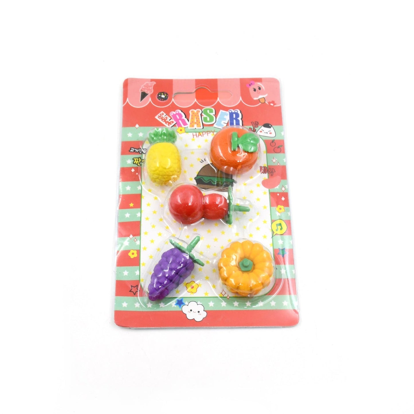 3D Mix Design Fancy & Stylish Colorful Erasers – Cute Novelty Eraser Set for Kids & School Prize (1 Set) Your Brand