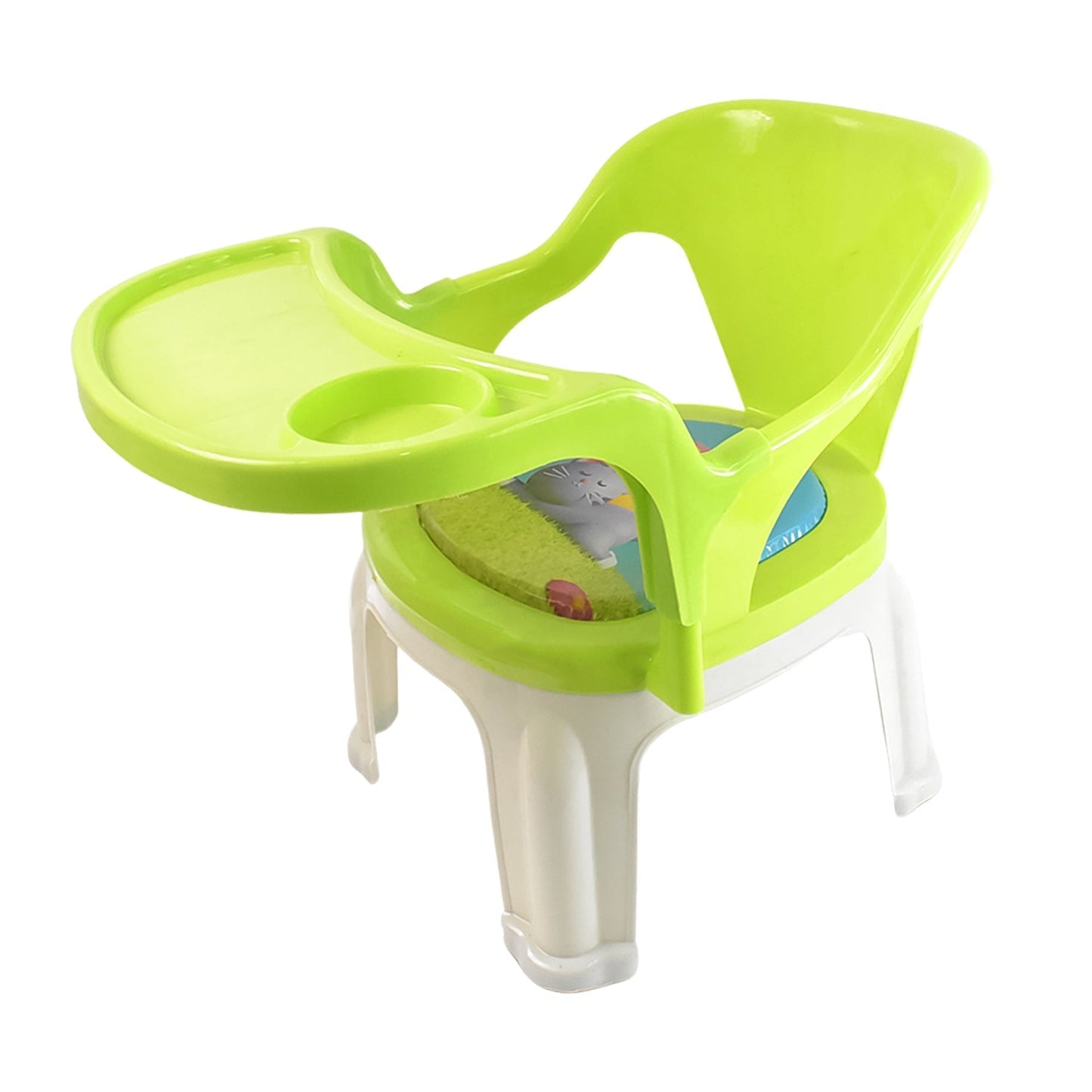 Baby Chair, with Tray Strong and Durable Plastic Chair for Kids/Plastic School Study Chair/Feeding Chair for Kids, Portable High Chair for Kids Your Brand