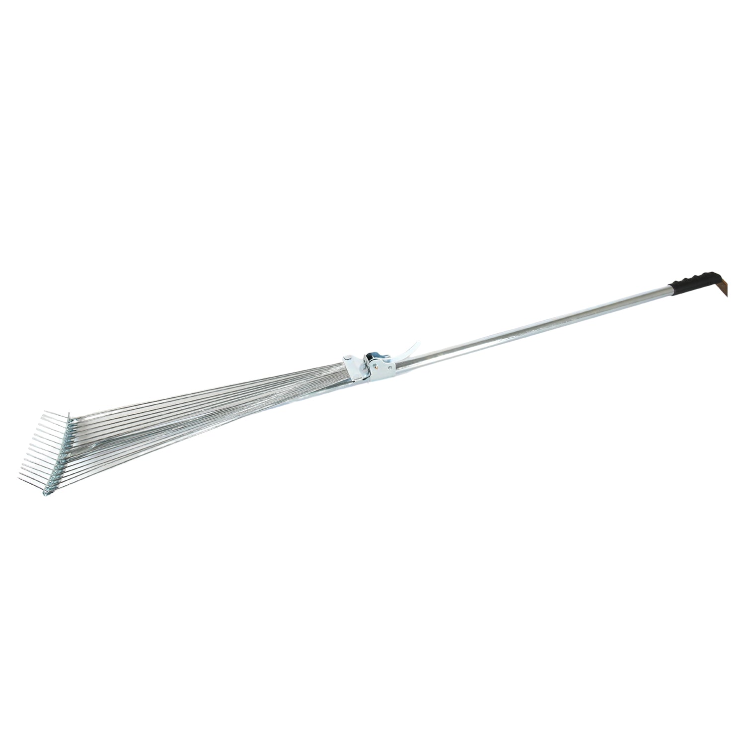 115-152 CM Rake for Gardening, Stainless Steel Telescopic Garden Rake for Quick Clean Up of Lawn and Yard, Adjustable Rake Claws Spacing Garden Broom with Long Handle for Clean Leaves (MOQ :- 12 pc) Your Brand