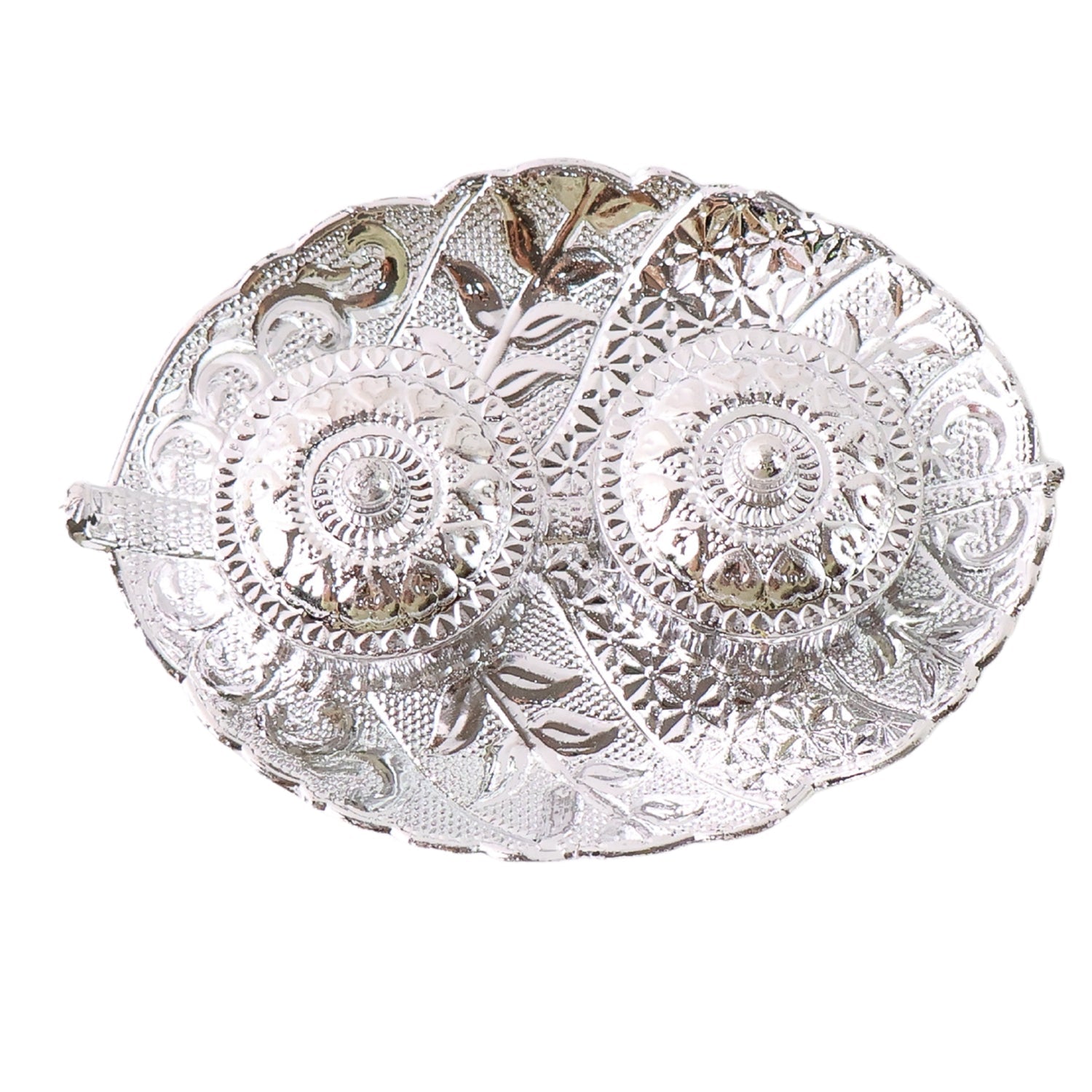 Leaf Shape Special Puja Thali (1 Pc / Mix Design) Your Brand