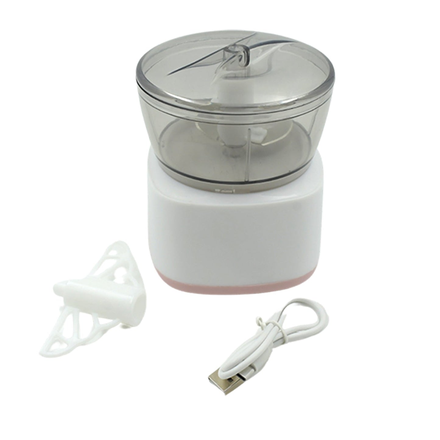 Portable Mini Food Processor Chopper Electric Veggie Chopper 3 Blades With Charching Cable Type C, Vegetable Chopper, Garlic Chopper Food Grinder for Chopping Ginger, Pepper Chili, Onion, Fruit, Meat Your Brand