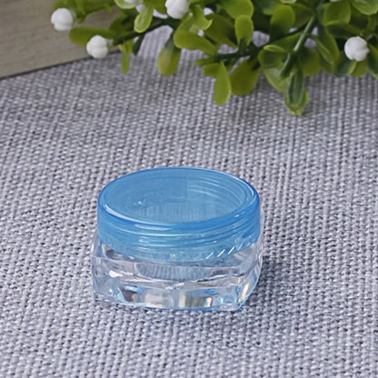 Plastic Empty Round Makeup Jar Pot Travel Cream Powder Cosmetic Container (1 Pc) Your Brand