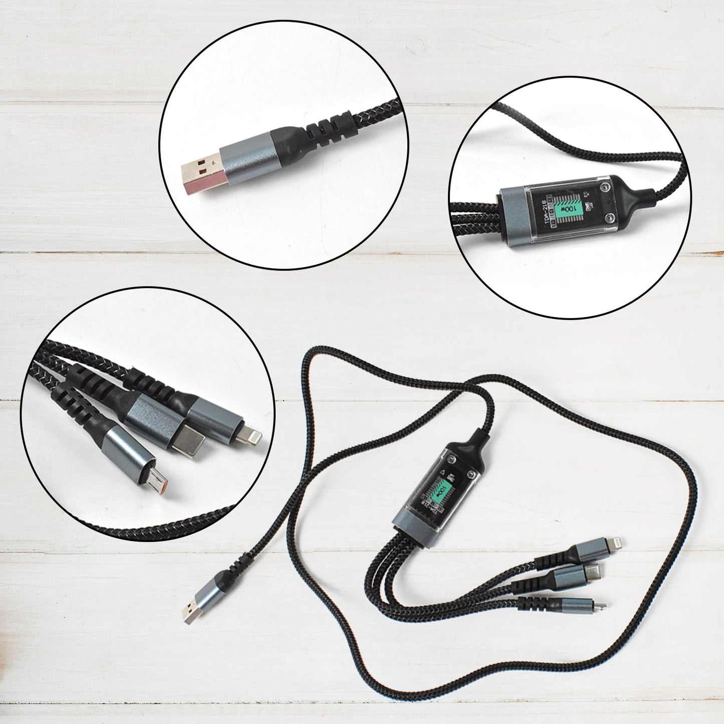 3-in-1 Super Fast Charging Cable 100w Your Brand